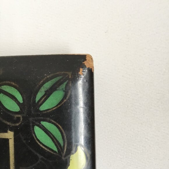 Vintage Japanese Black Lacquer Pagoda Hand Painted Photo Album Scrap Book - Picture 6 of 11